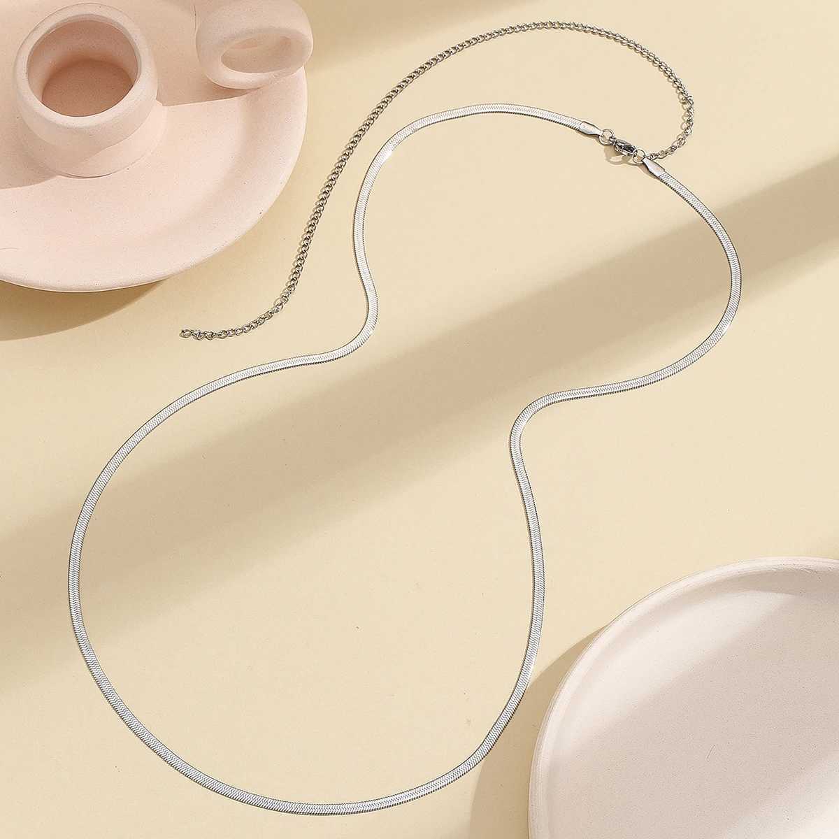 Kinitial Stainless Steel Herrgingbone Chain Body Jewelry Waist Chain For Women Girls Sexy Body Chain Party Birthday GiftT250513