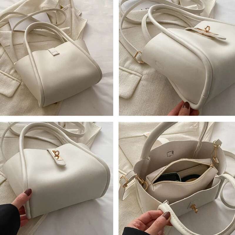 2025 Fashion Female Shoulder Handbag Niche Design Senior Sense Crossbody Bucket Bag Explosive Vegetable Basket Style