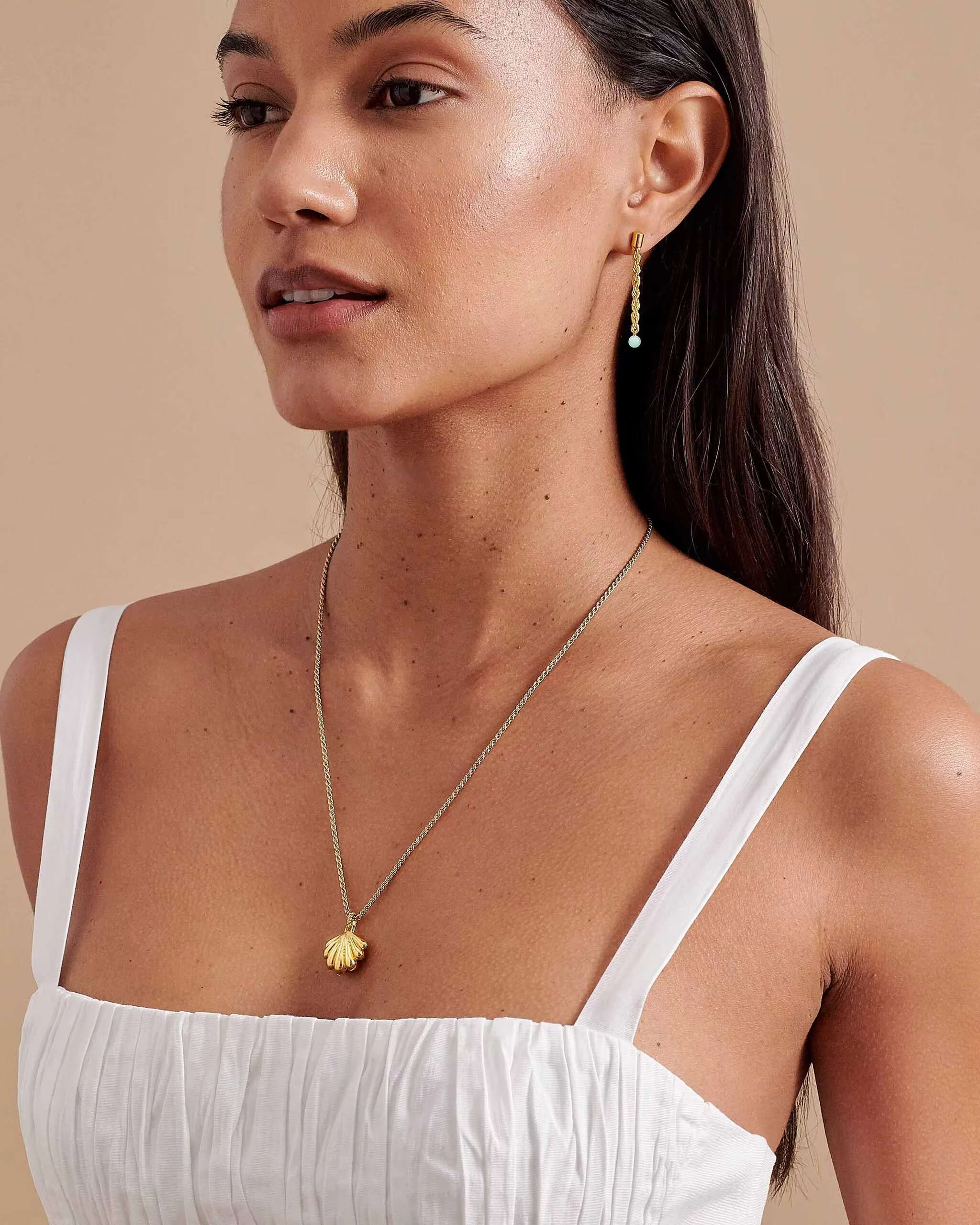 Summer New Gold Plated Laguna Shell Pendant Fashion Design Necklace