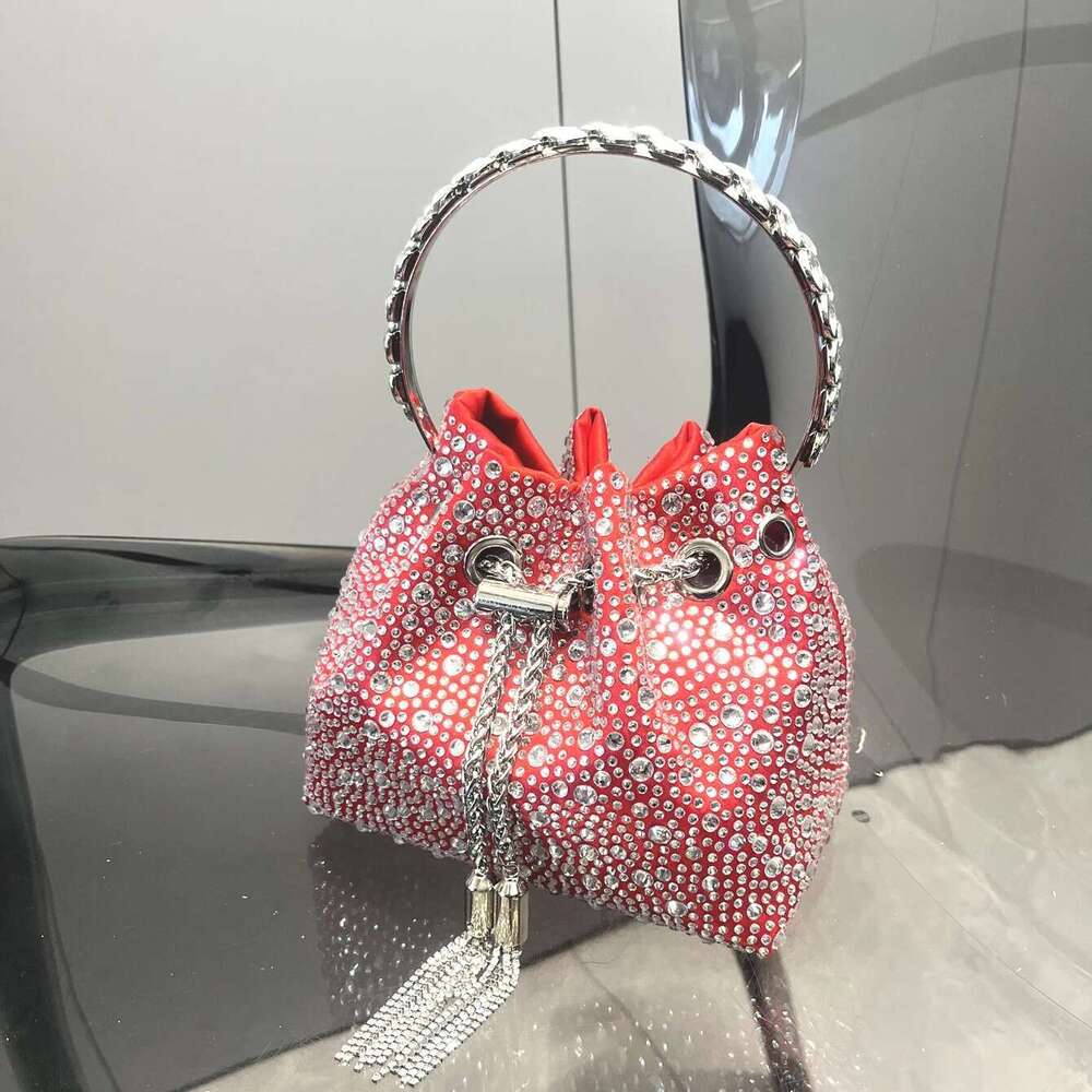Designer Bag Handmade Rhinestones Evening Clutch Bag Purses And Handbag Designer Shoulder Shiny Crystal Clutch Purse Bucket Bag Luxury Bag