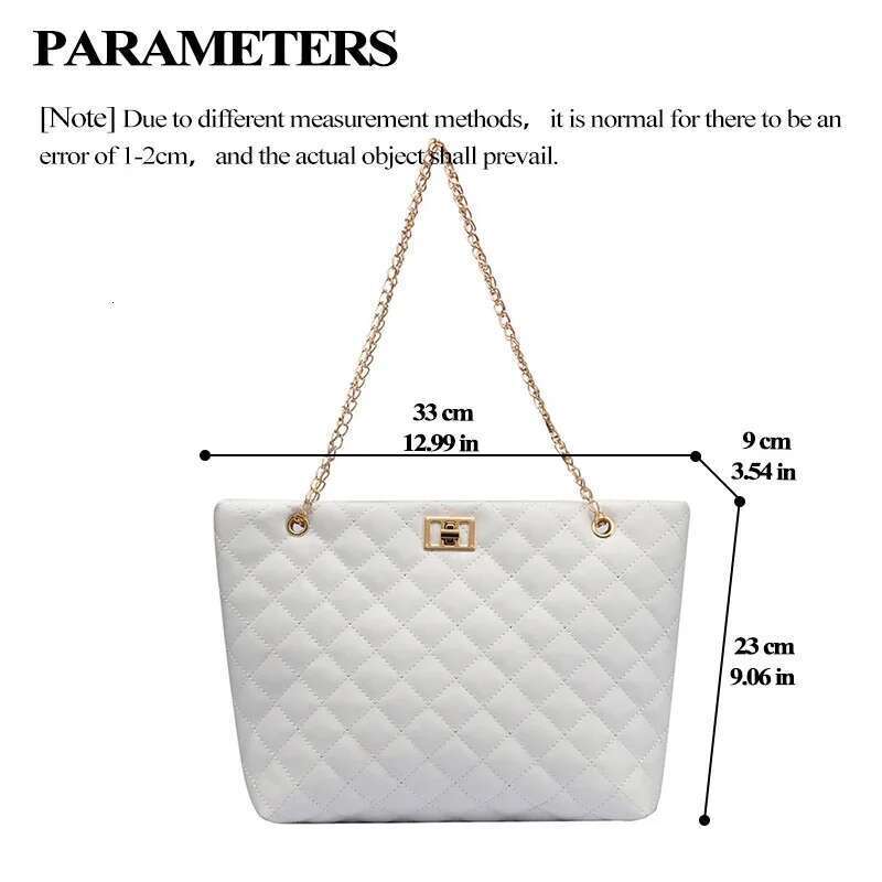 Tote Bags for Women PU Leather Dia Lattice Handbag Personality Large Capacity Underarm Shoulder Designer Bag