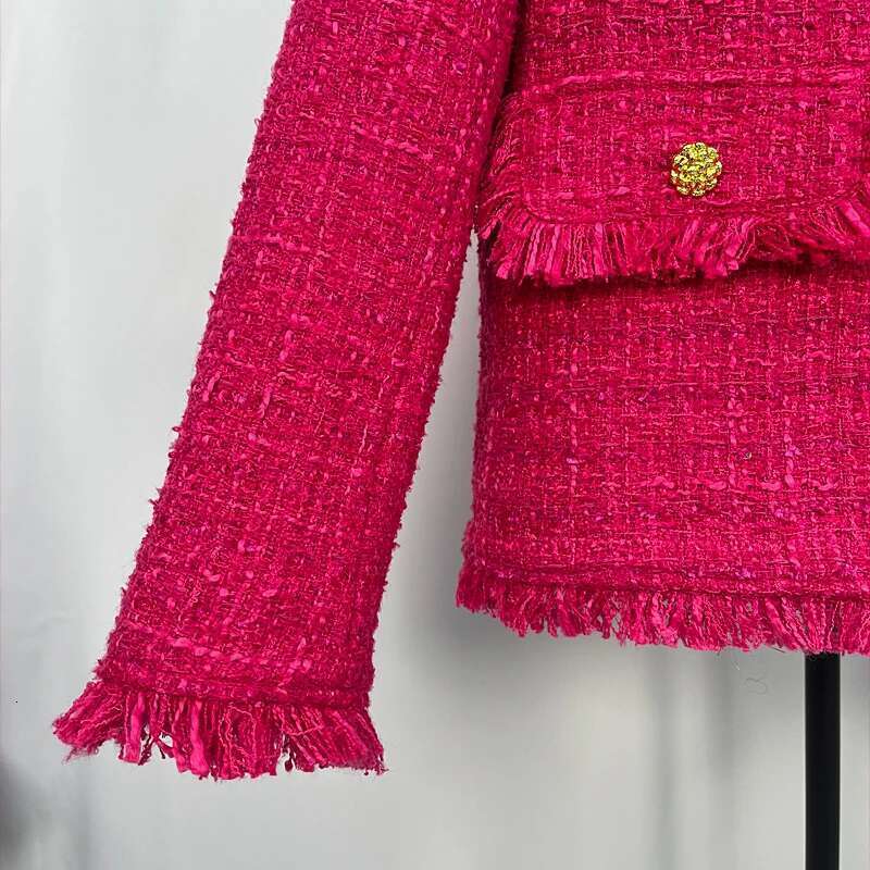 2025 new V-neck fashionable, elegant, comfortable, high-end design tweed jacket
