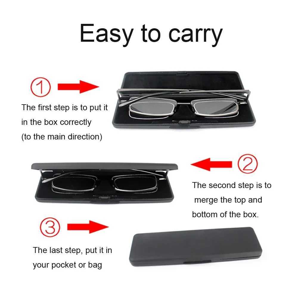 Reading Glasses for Men Slingshots Magnifying Glasses Progressive Women Foldable Full-Rim Frame Glasses Presbyopic W250513