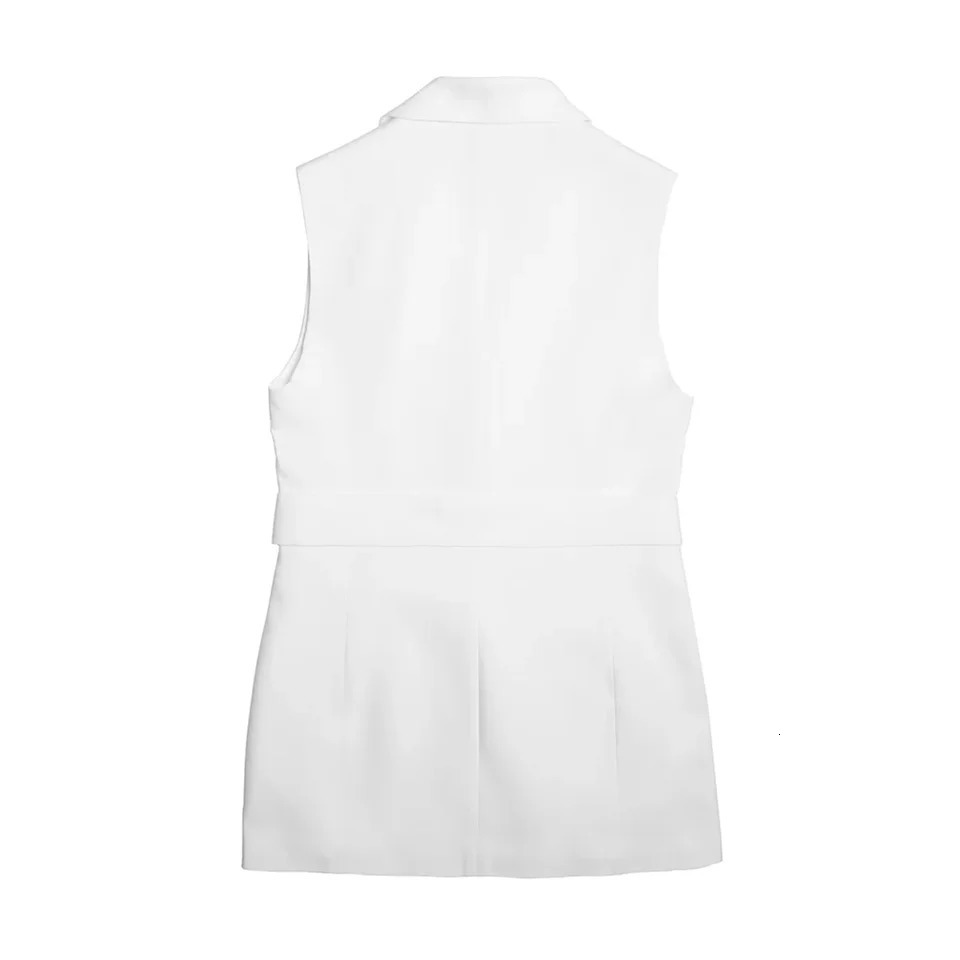 Kar Otza Summer Product French Commuting Style Versatile Waist cinching and slimming Collar tied up suit vest 250506