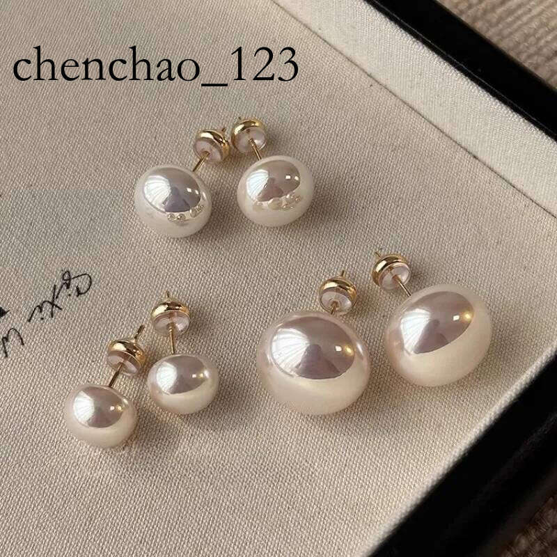 S sier needle pearl round ball designer earrings for women OL elegant charms white pink pearls earring ear rings jewelry gift