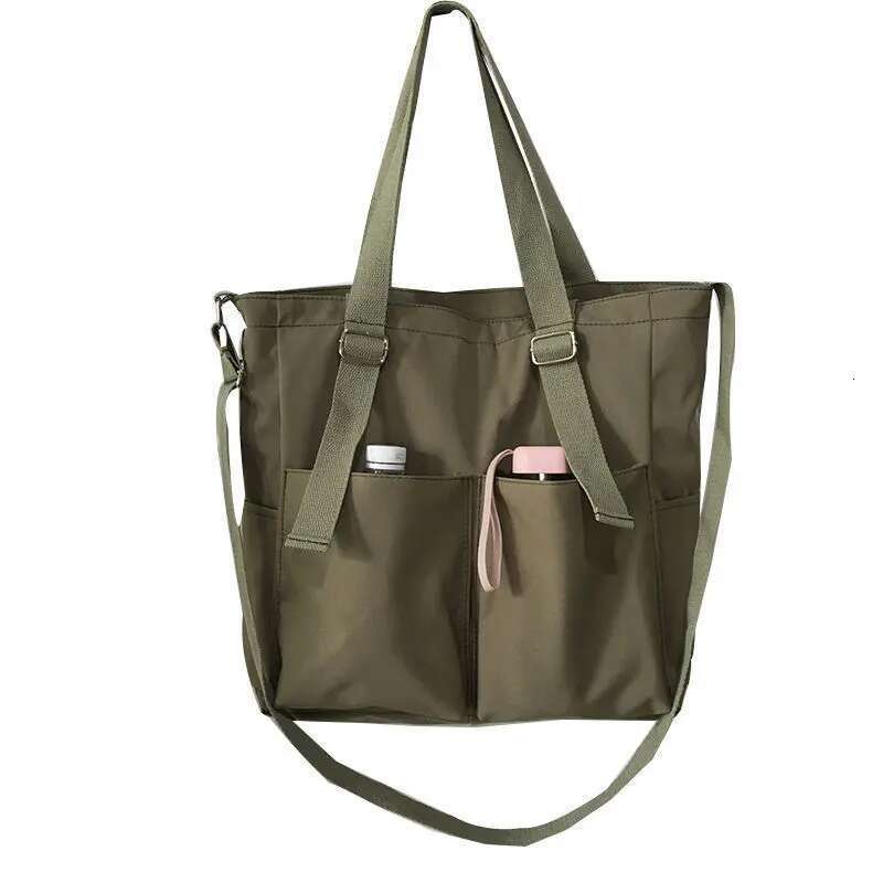 Waterproof Capacity Canvas Female Messenger Korean Student Haruku Japanese One-Shoulder Large Tote Bag