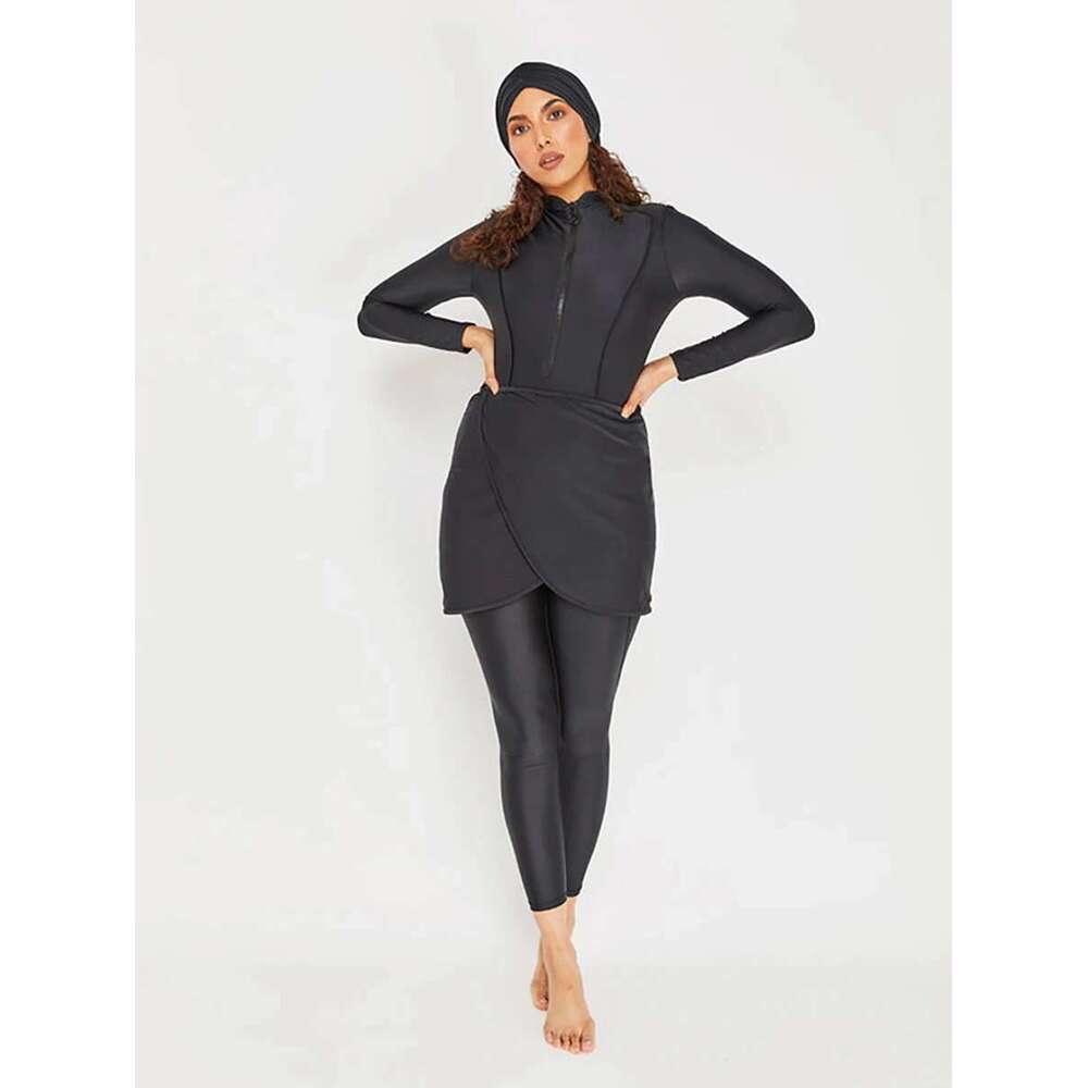 3Pcs New Design Modest Burkini Femmes Muslim Islamic Swimming Suit Swimwear Women Swimsuit