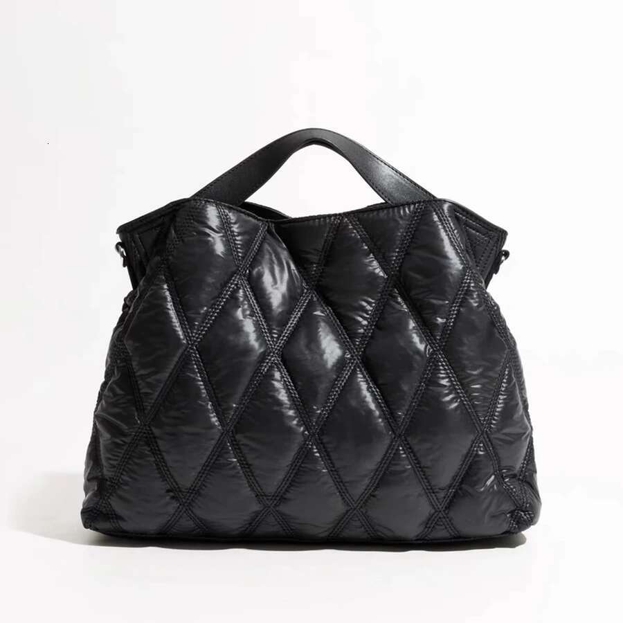 Fashion Lingge Quilted Puffer Tote Designer Padded Women Handbags Casual Nylon Shoulder Crossbody Bags Large Capacity Bag