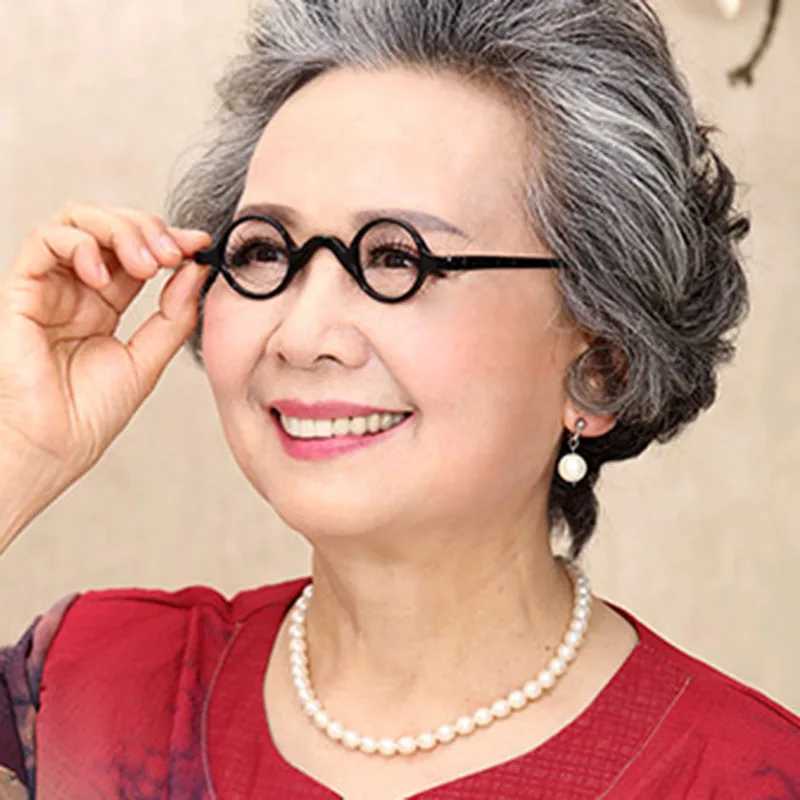 New Round Retro Reading Glasses Man Women Resin Clear Lens Tenacity Frame Glasses Presbyopia 1.0 1.5 2.0 2.5 3.0 Reading Glasses W250513