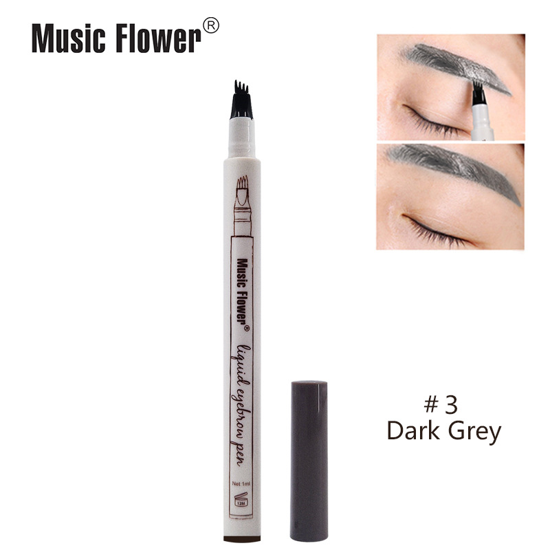 Four-headed Ultra-fine Carving Waterproof Eyebrow Pencil