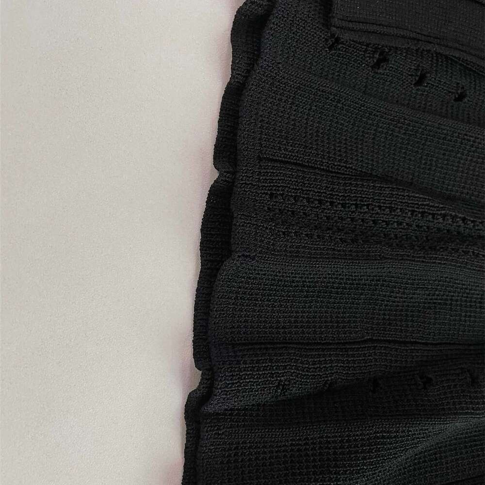 Summer Spring New French Elegant Fragrance High-end Knitted Mermaid Hollow Slimming Fish Tail Knit Dress