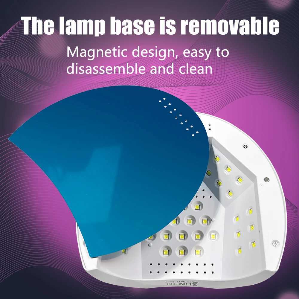 YIKOOLIN Sun2C UV Nail Lamp 48W Gel Polish Dryer Pedicure Light Manicure Lamp Nail Art Gel Dryer Machine Nail LED Lamp Not Black W250513