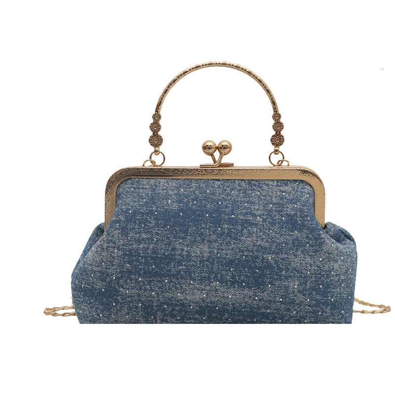 Fashion metal hand-held cheongsam women's 2025 summer new pearl light luxury shoulder chain crossbody bag