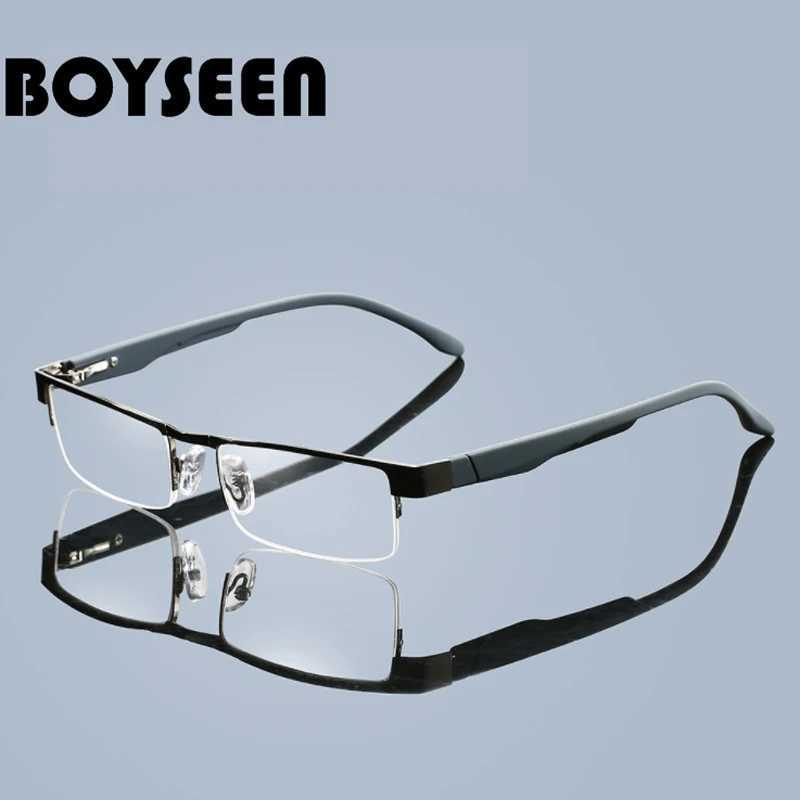 High Quality Men Titanium Alloy Eyeglasses Non Spherical 12 Layer Coated Lenses Reading Glasses+1.0 +1.5 +2.0 +2.5 +3.0 +3.5+4.0 W250513