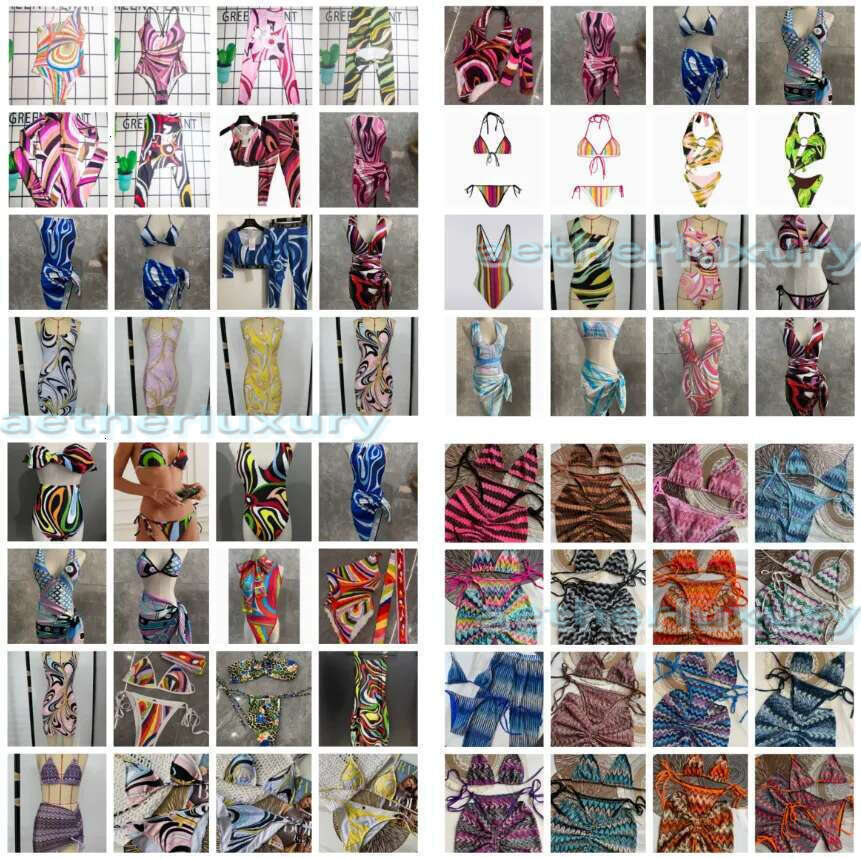 Pucci Bikini Women Swimsuit Swimwear Bikini Sexy Beach Swim Suit Push Up Plus Size High Waist White Black Solid Puccii Bikini ea7