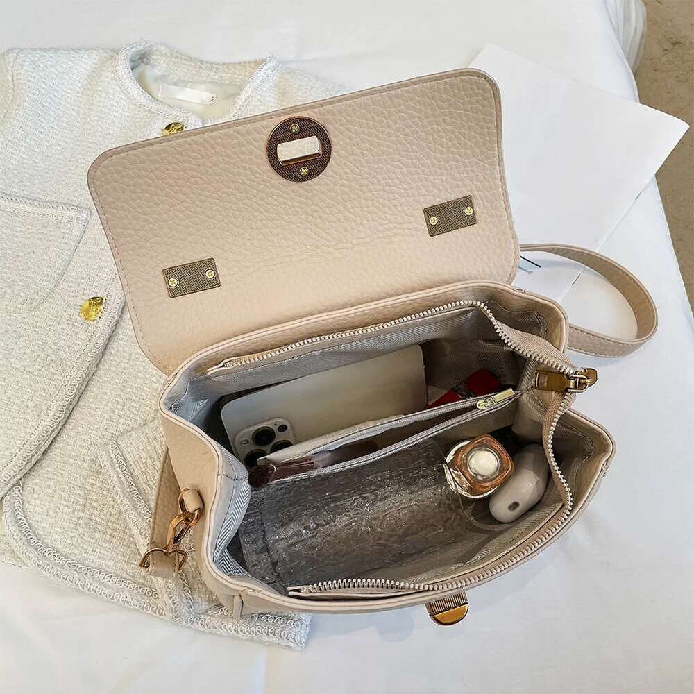 Ladies Chic Hobo Vintage PU Leather Crossbody Versatile Top Handle Large Capacity Small Handbag Women's Shoulder Bag