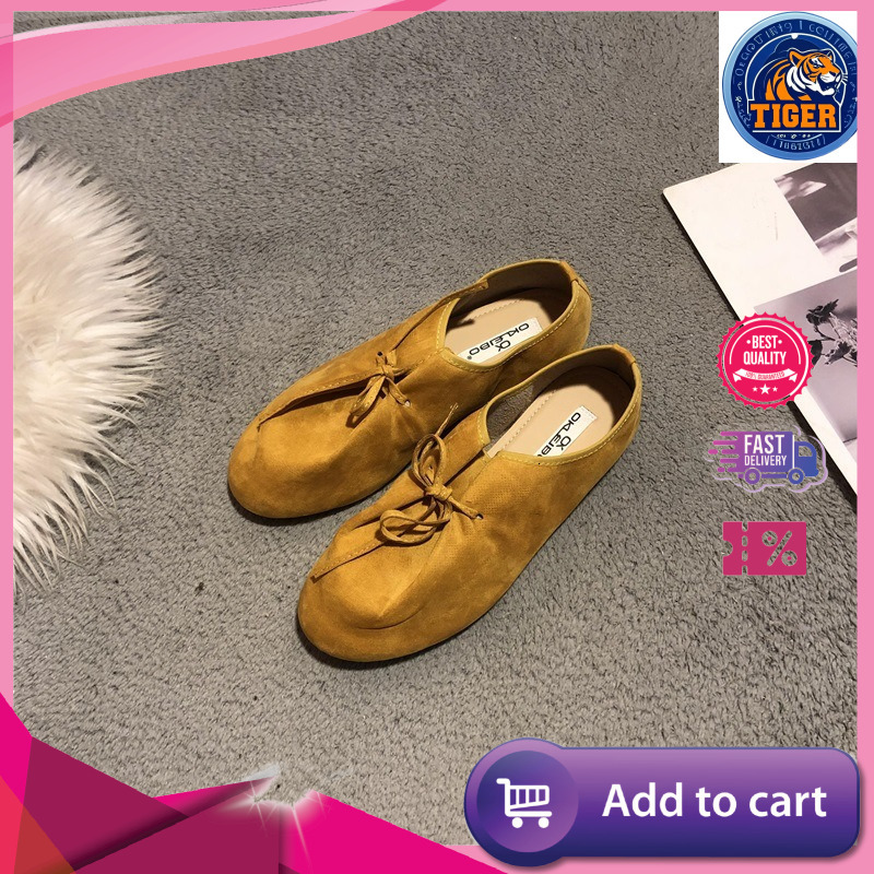 Ddmytiger Spring New Simple Classic Casual British Deep Mouth Commuter Flat Bottom Relaxing Single Shoes For Women Outdoor Shoes