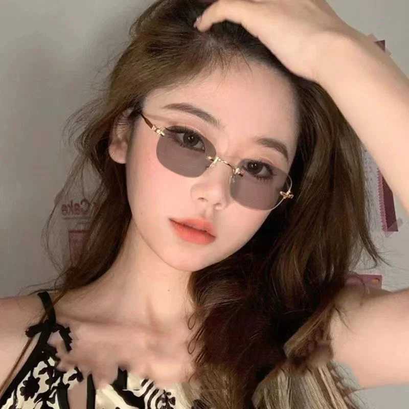 Photochromic Myopia Glasses Luxury Rectangular Square Near Sight Eyeglasses Fashion Color Changing Minus Eyewear Diopter To -4.0 W250513
