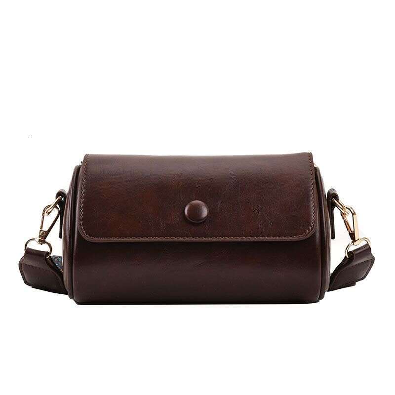 Small women's niche 2025 new trendy internet celebrity versatile broadband shoulder crossbody bag cylindrical bag