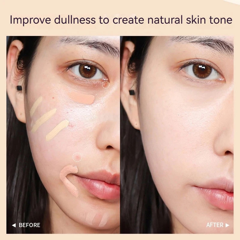 Natural three color concealer for facial pockmarks stains lacrimal furrows to cover and brighten 250512