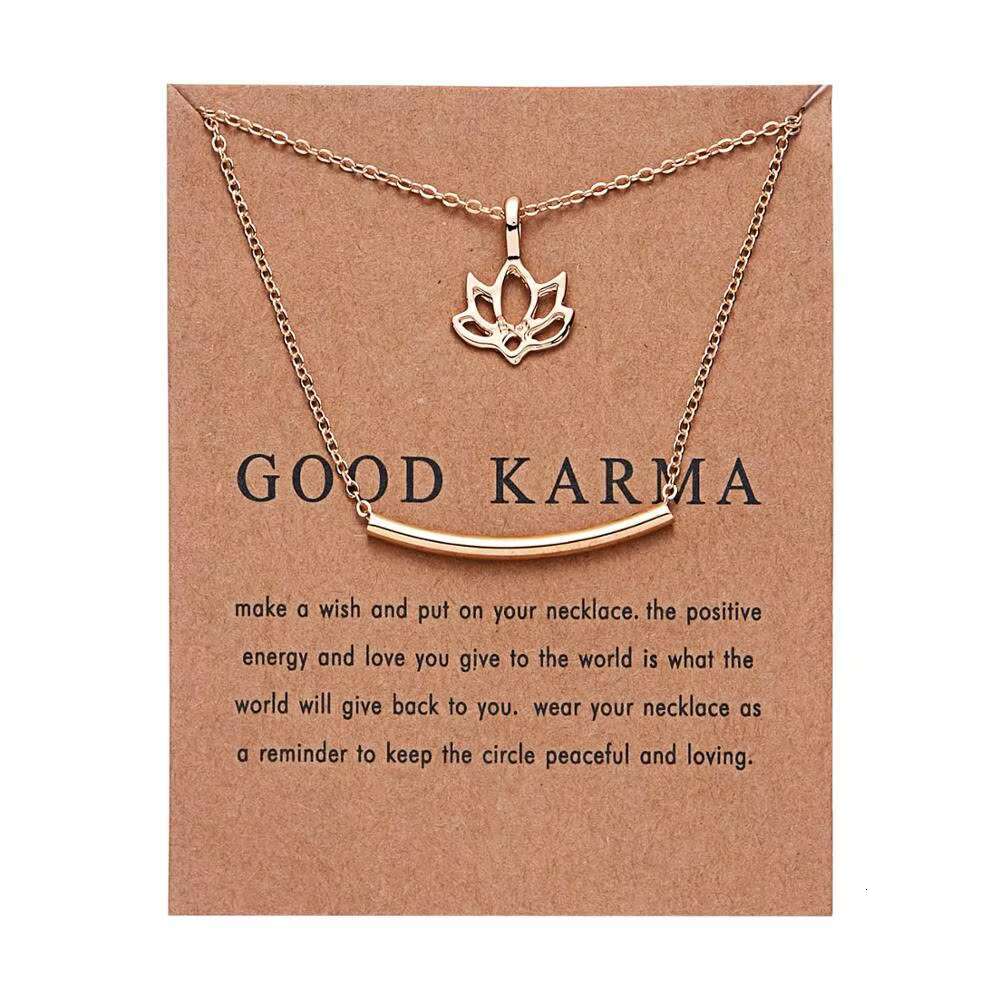 Fashion Lucky Statement Women's Gift Alloy Gold Chain Pearl Butterfly Elephant Pendant Necklace Jewelry and Card