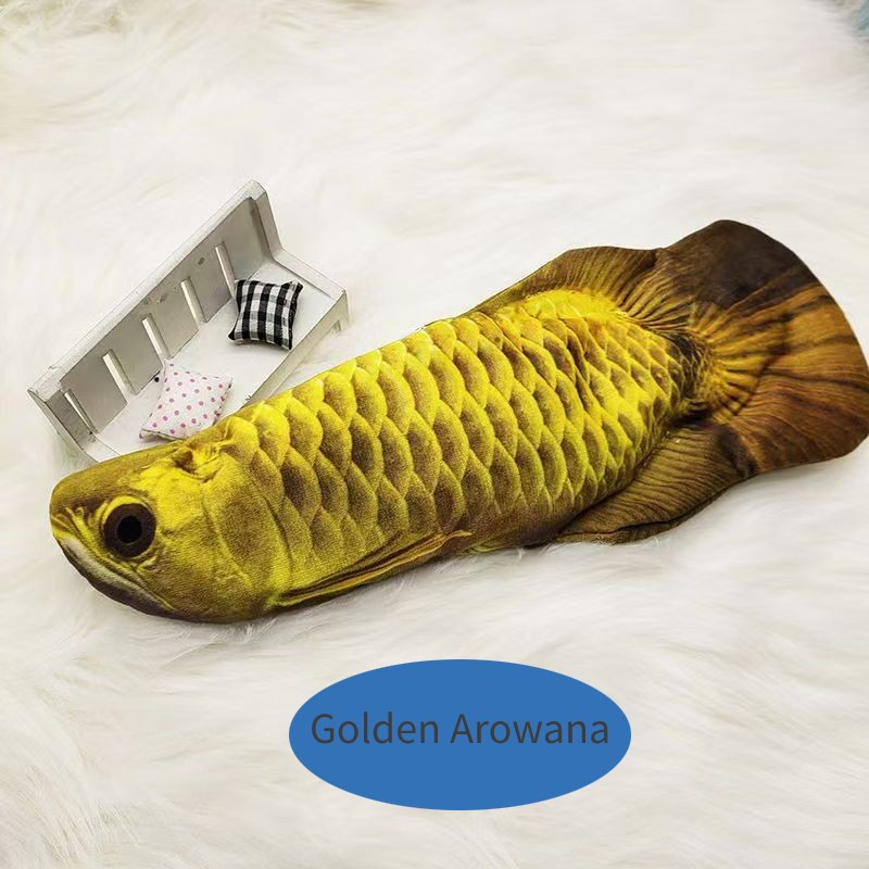 Electric Simulated Fish USB Charging Cat Toy with Swinging Motion
