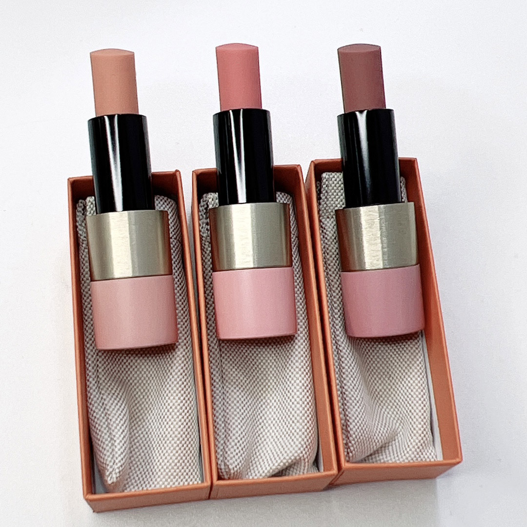 Brand Pink Red Rose Series Lipstick 3 Colors Rosy Enhancer Lip Beauty Makeup Embellisseur Natural Moisturizing Long-Lasting Sexy Nude Cosmetics