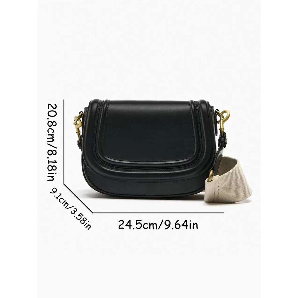 Saddle Popular Foreign Trade Bag, New Wide Shoulder Strap, Diagonal Cross Armpit, Cross-Border Wholesale