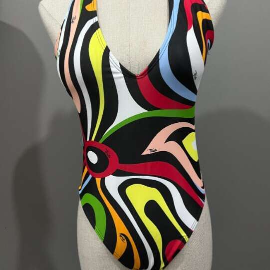 Pucci Bathing Suit Women's Swimwear Vintage One Piece Swimsuit Designer Bathing Suit Beach Dress Striped One-Piece Bikini Swimsuit Fashionable An
