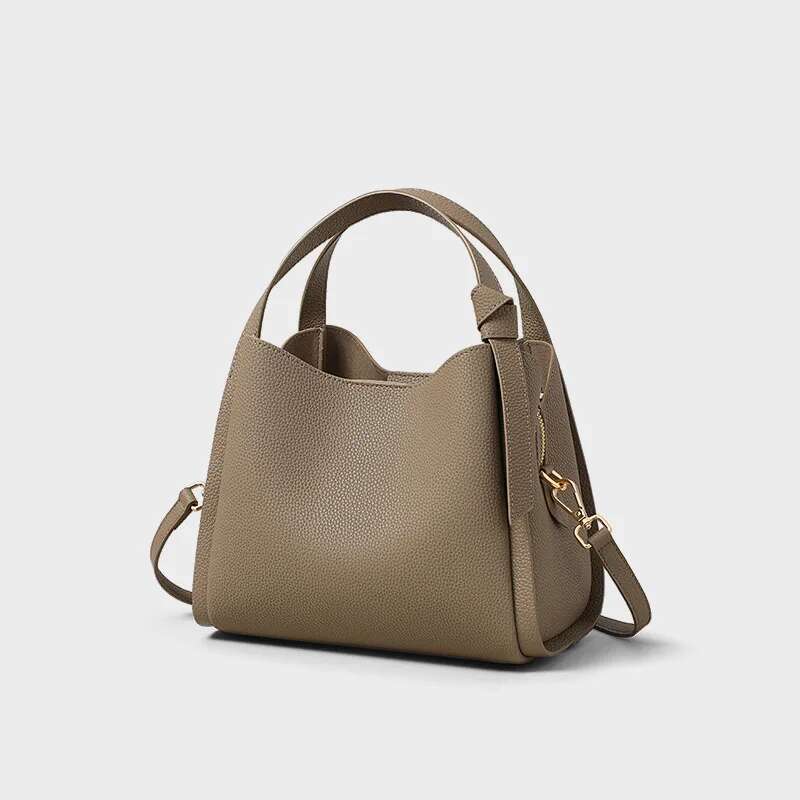 2024 Versatile Bucket Shoulder Designer PU Leather Messenger Crossbody Bags Ladies Casual Satchel Handbags For Women