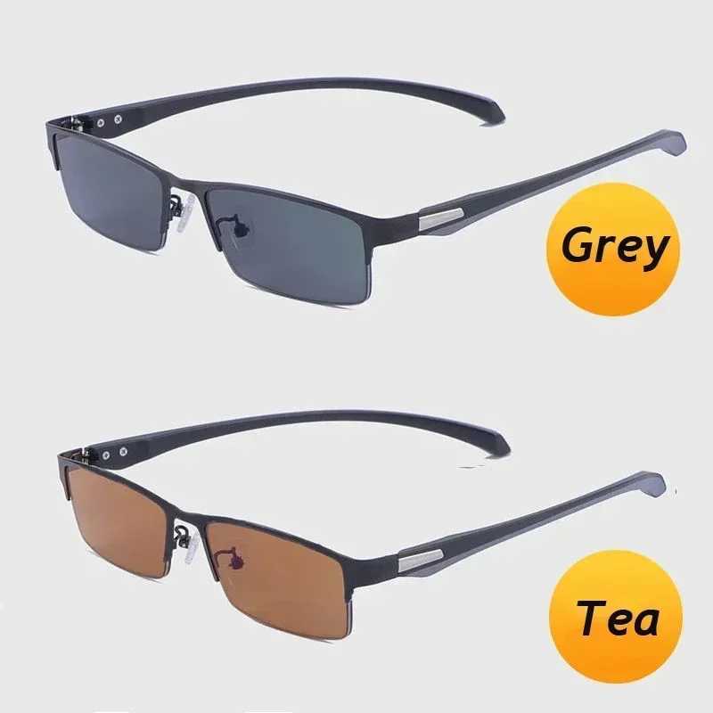 2 in 1 Unisex Nearsighted Eyeglasses Smart Photochromic Minus Glasses for Men Trendy Myopia Sunglasses Prescription 0 -1.0 -1.5 W250513