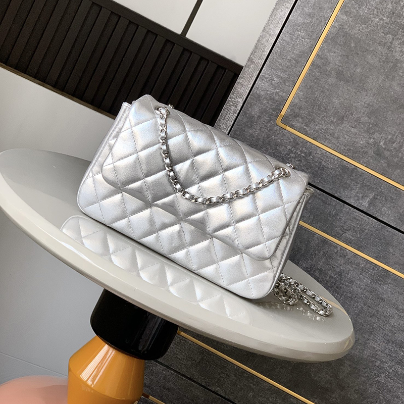 Designer Shoulder Bag Large size 22cm Diamond quality Genuine Leather Chain Bag Women's Crossbody Bag With box C332