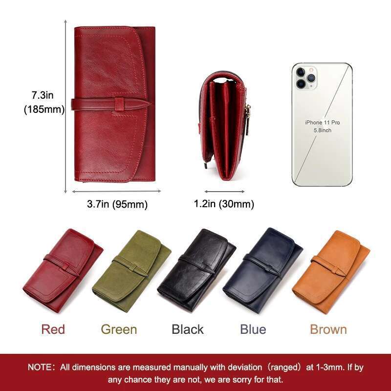 Designer Bag 2025 Women's Genuine Leather Wallet Classic Long Wallets With Zipper Coin Purse RFID Blocking Clutch Card Holder For Ladies Portfel 