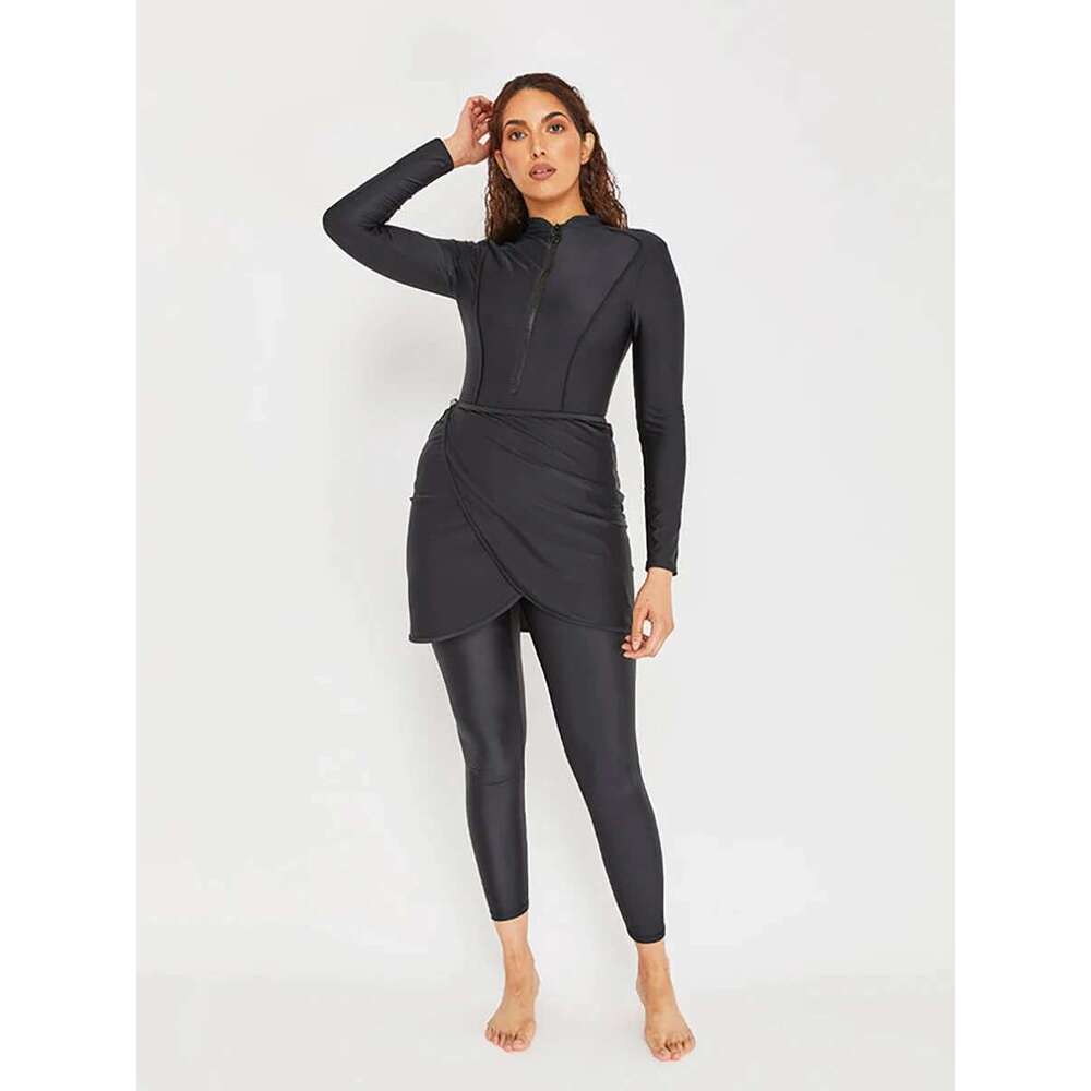 3Pcs New Design Modest Burkini Femmes Muslim Islamic Swimming Suit Swimwear Women Swimsuit