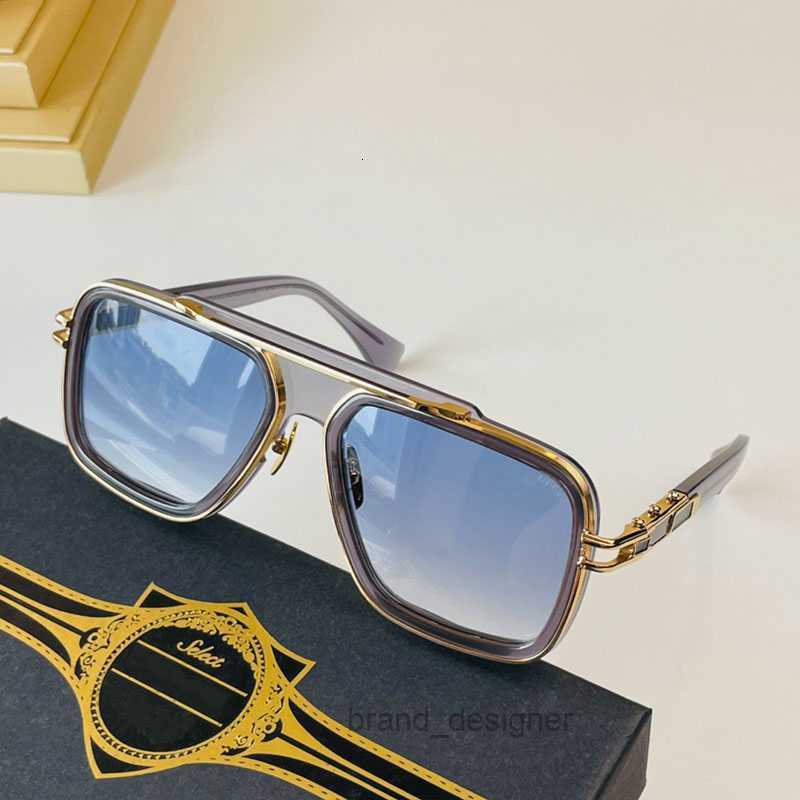 Men Women Designer Sunglasses GRAND LXN EVO 403 Metal Minimalist Retro h Collection sunglasses New design Masonry Cut Edge Original Box Free shipping