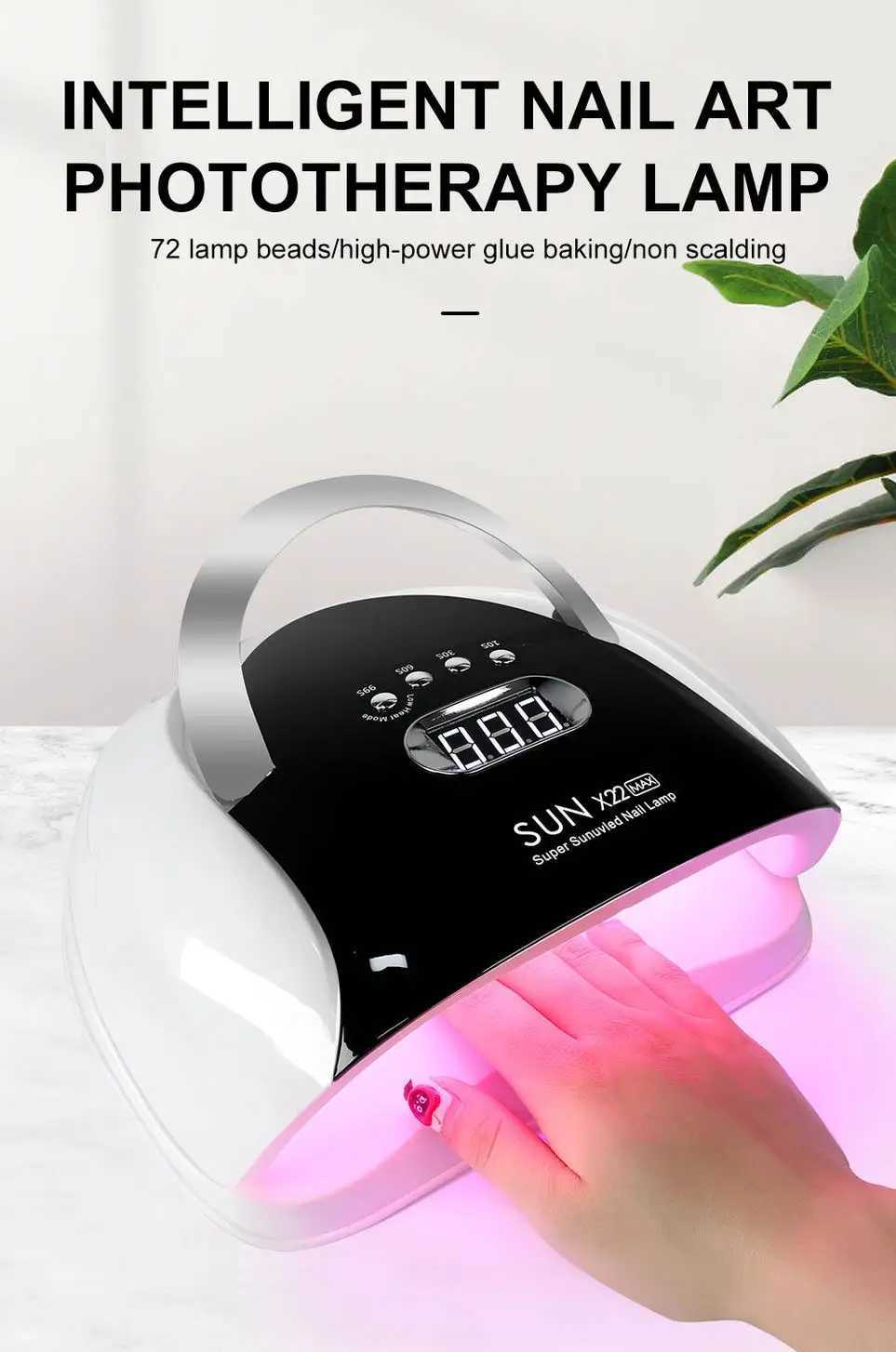 Professional Nail Light Therapy Machine Drying Light Cures All Gel Nail Polishes with Automatic Sensor UV LED Nail Polish W250513