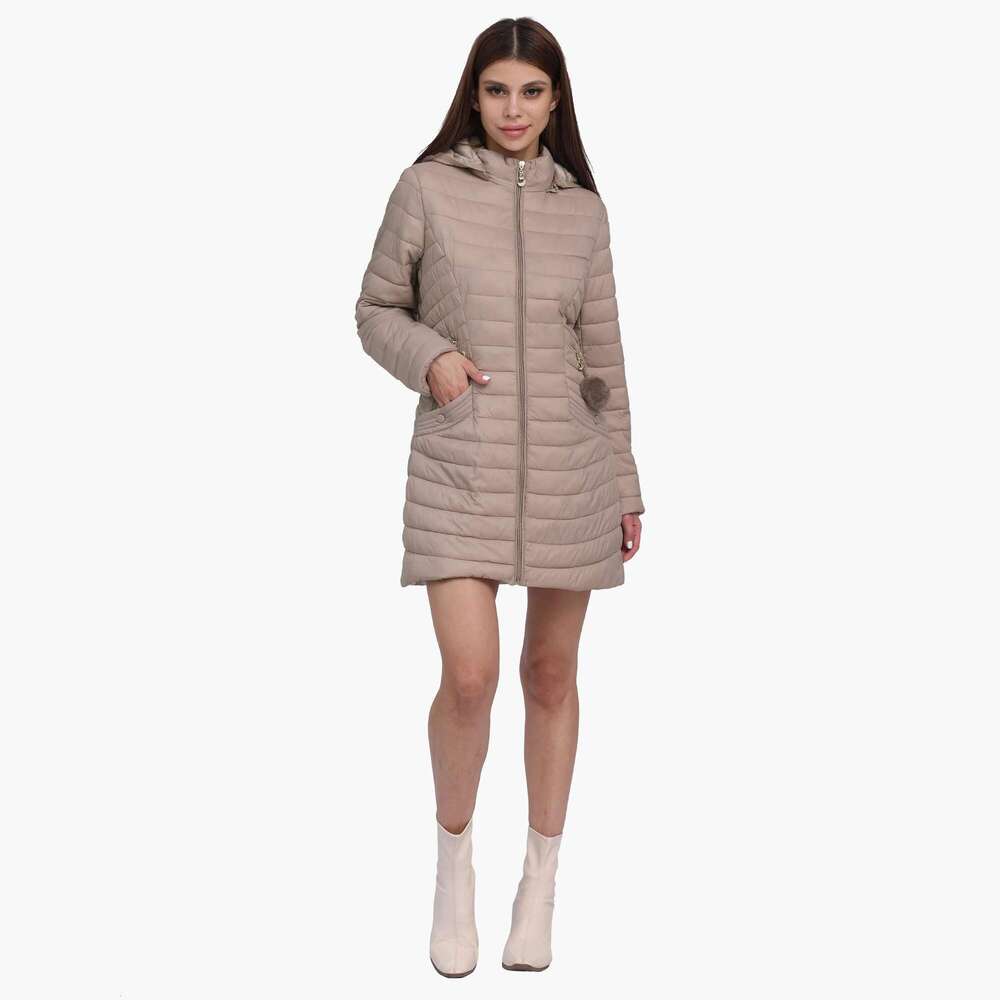 SANTELON Women Winter Long Parkas With Lining Female Warm Puffer Jacket Coat Fur Ball Detachable Hood Outwear