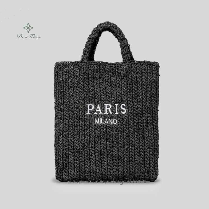 Women Vacation Fashion Summer Beach Straw Knitting Shoulder Bag Hollow Out Handwoven Handbag Portable Large Capacity Casual Tote Z250514