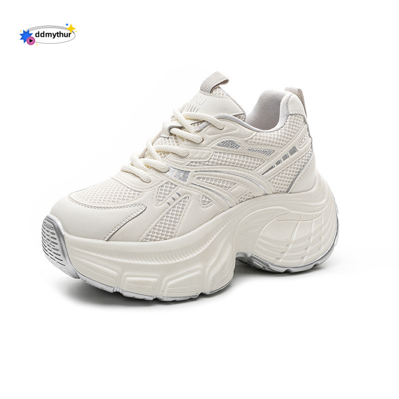 Dad's 2025 new height increase, small stature, spring thick sole, anti slip, fashionable and versatile sports shoes for women ddmythur