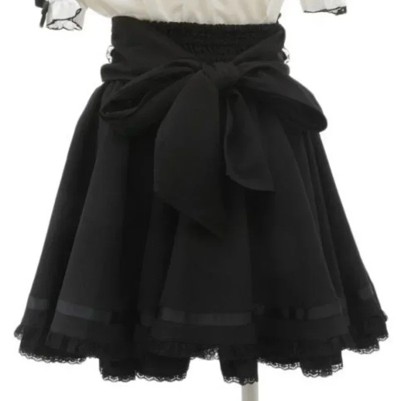 Y2k Aesthetic Sweet Girl High Waist Mini Lace Patchwork Skirt Slim Women Plaid Streetwear Gothic Jk Saia Feminina Harajuku Jupe 250513