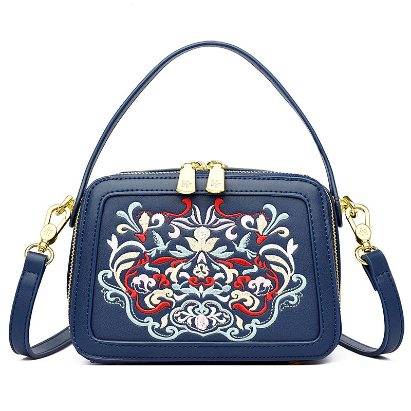 Top Quality New Free Delivery Designer Bag High-end Design Horizontal Chinese Embroidery Handbag Fashionable And Atmospheric Daily Commuting Shoulder 