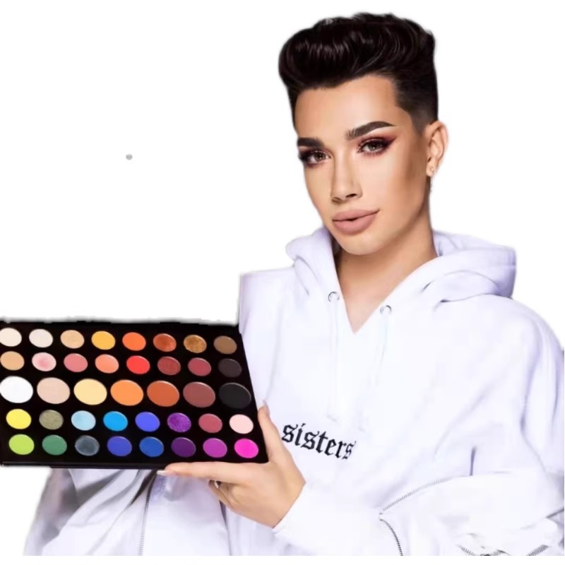 MorpheX James Charles Co branded Murphy 39 Color eye shadow Plate Pearlescent Matte Earth