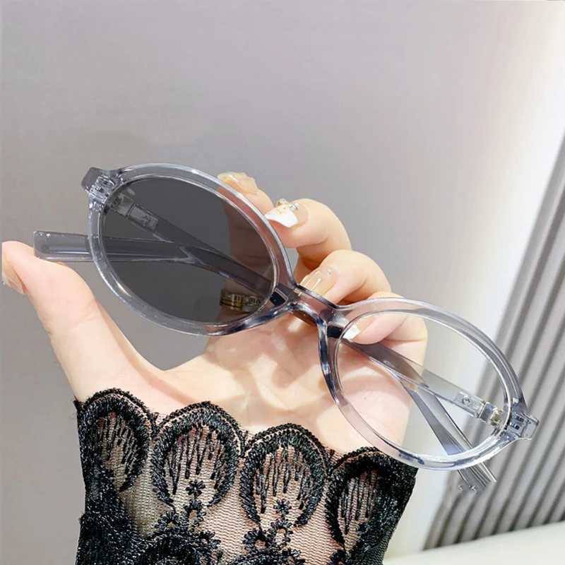 Finished Photochromic Sunglasses with Diopter Fashion Trend Women Men Oval Frame Myopia Glasses Optical Prescription Eyeglasses W250513
