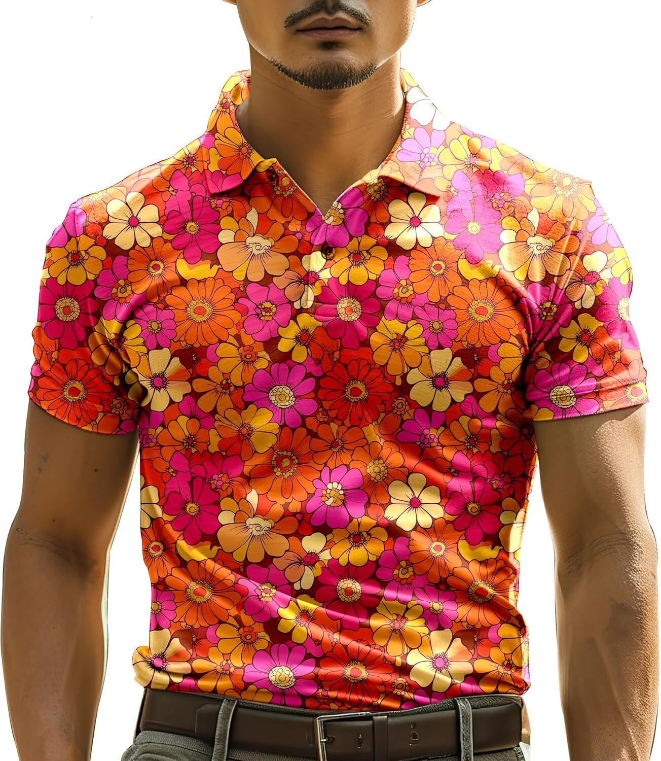 Mens Polo shirt Funny Golf Shirts for Men,Mens Hawaiian Shirts Short Sleeve Novelty Crazy Golf Shirts Polos shirts