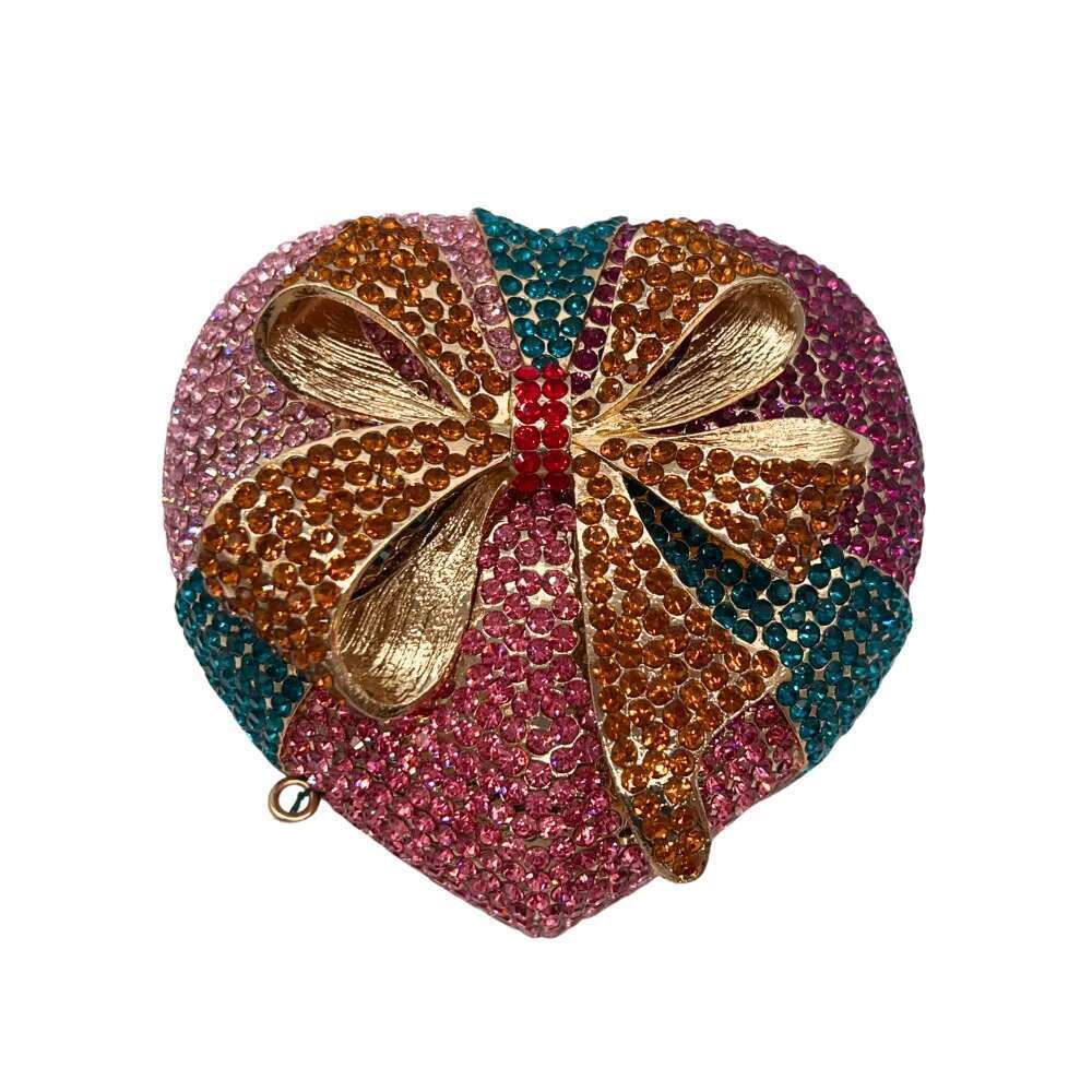 Designer Bag 2025 Blue/Yellow/White Multicolored Dia Crystal Clutch Rhinestone Women Clutches High Quality Phone Wallet Best Party Purse Bag Luxury Ba
