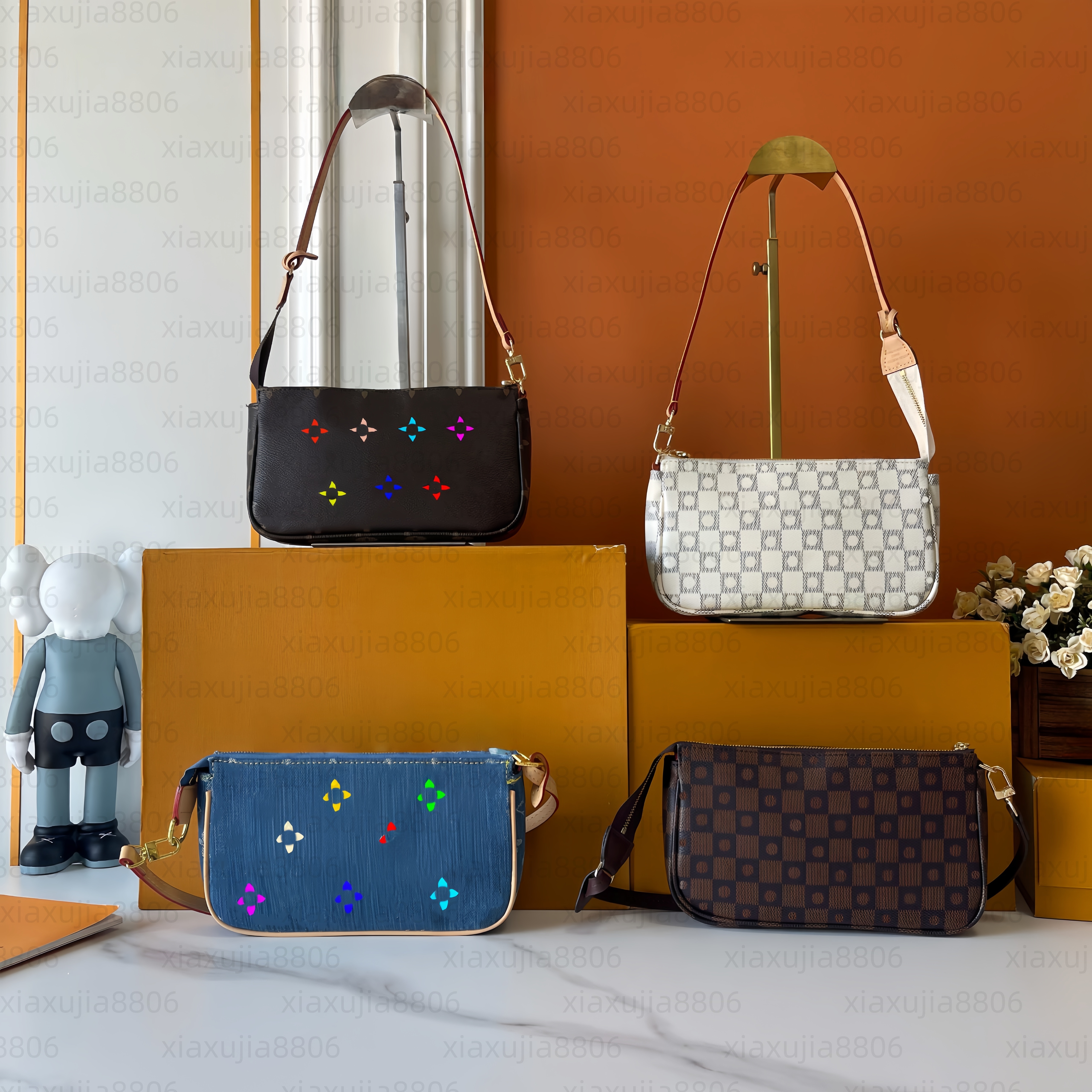 Summer new independent design fairy bag, phone bag, inner liner bag, high-end solid color storage bag, crossbody liner bag