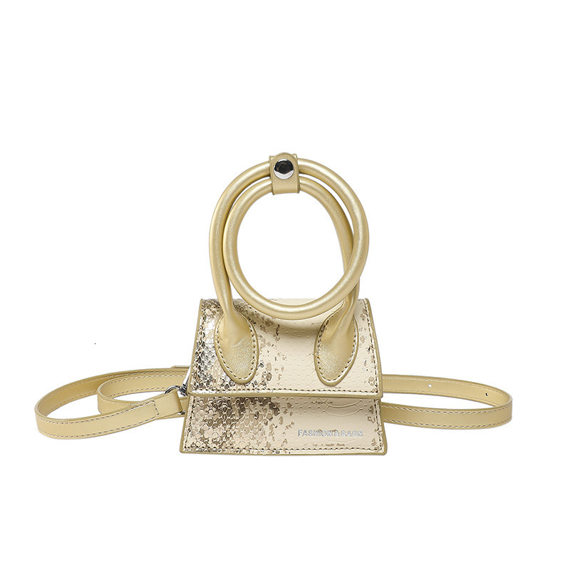 Designer Pack Snake Skin Pattern Handheld Mini For Women New Summer Trendy Small Square Bag With One Shoulder Free Shipping
