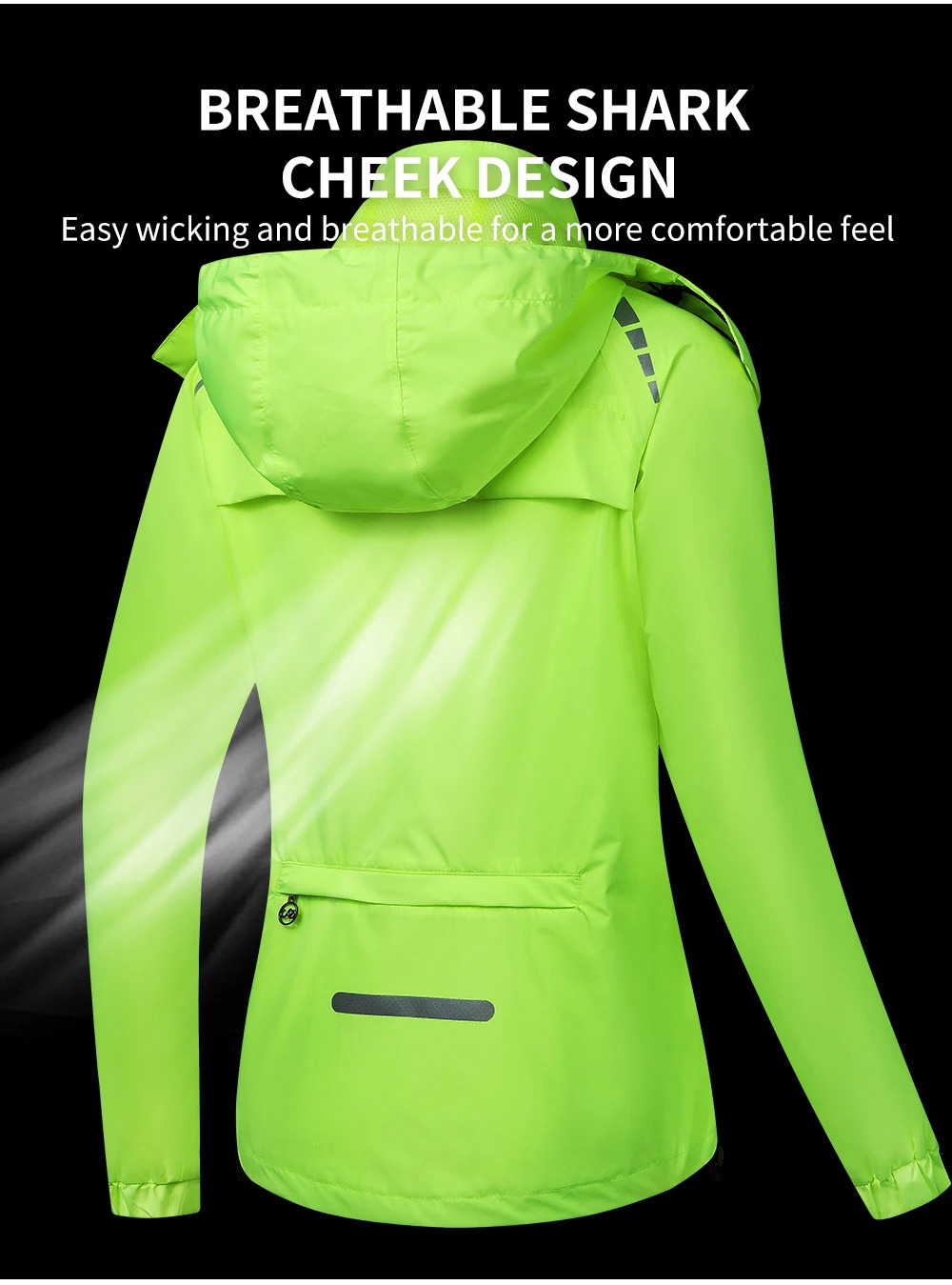 WOSAWE Motorcycle Women Raincoat Cap Pocket Riding Reflective Waterproof Motorcyclist Split Capa De Chuva Motoqueiro Impermeable 250513