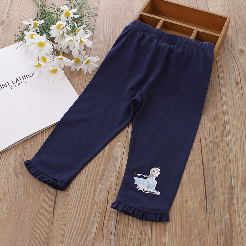 DISNEY Frozen Elsa princess toddler designer clothes baby clothes Children's summer shorts for girl cotton trousers for children