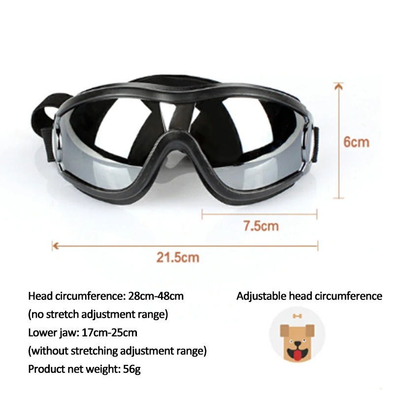 Adjustable Pet Dog Goggles Sunglasses Anti-UV Sun Glasses Eye Wear Protection Waterproof Windproof Sunglasses Pet Dog Supplies
